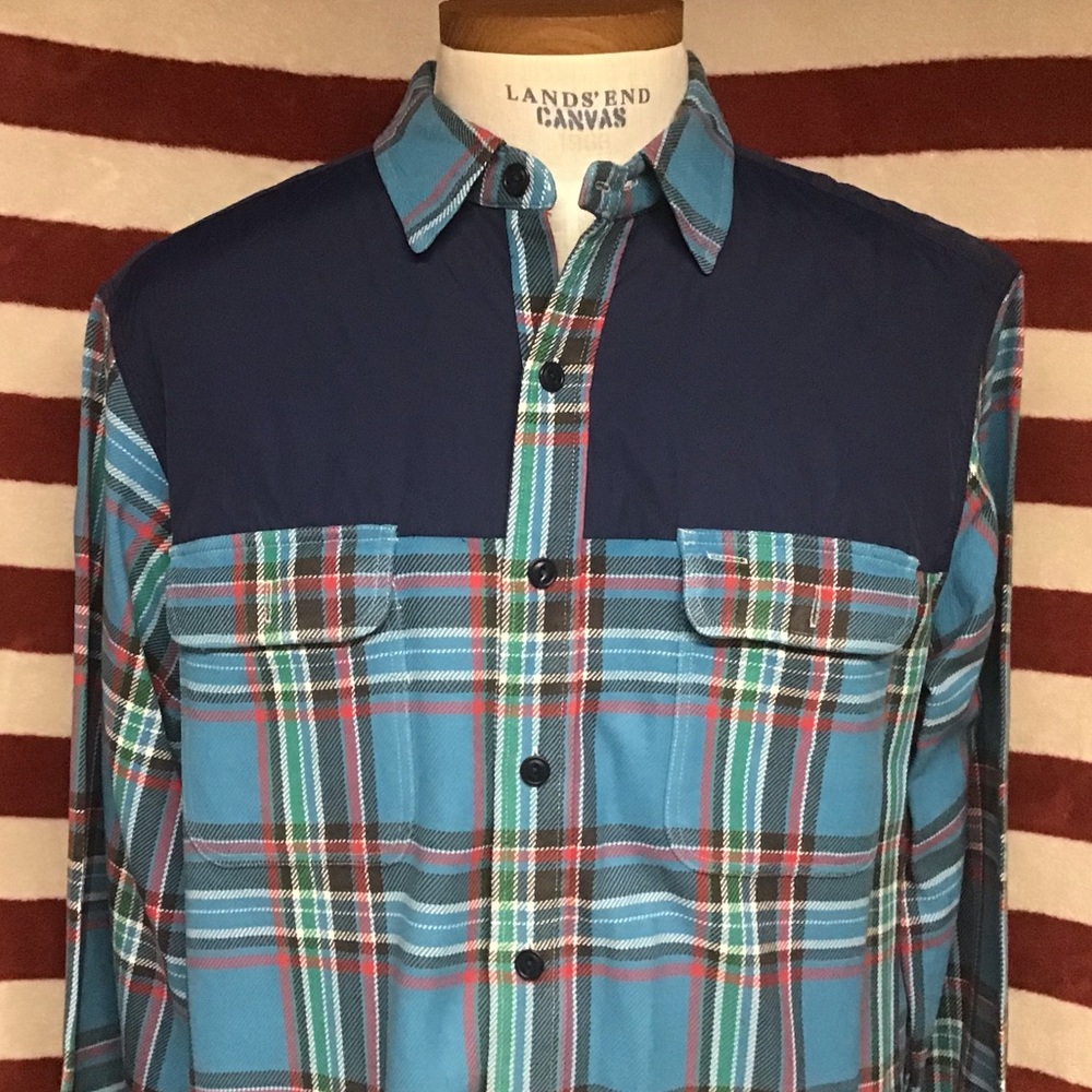 EUC POLO river wild yoke flannel XL